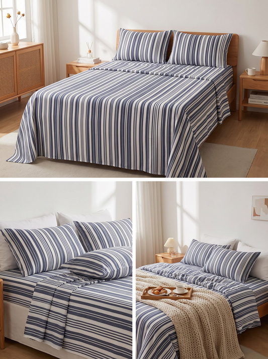 Blue Stripe Bedsheet