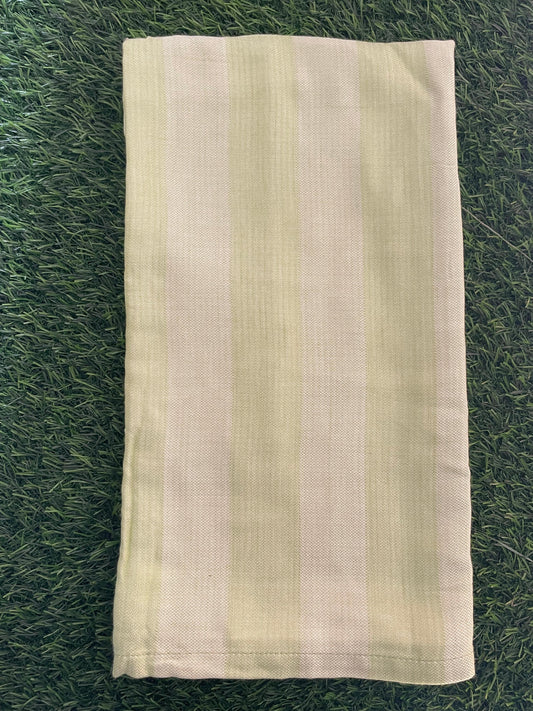 Light Green Stripe Print Bamboo Towel