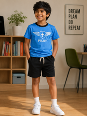 Pilot | Kids Printed Tee and Short