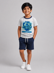 Builder Blocks | Kids Printed Tee and Short