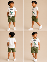 Dinosaurs | Kids Printed Tee and Short