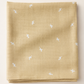 Beige Leaf Muslin Swaddle Towel
