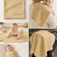 Beige Leaf Muslin Swaddle Towel