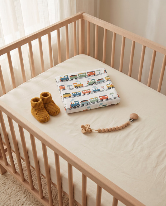 Cars Bus Rainbow Muslin Swaddle Towel
