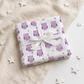 Purple Owl Muslin Swaddle Towel