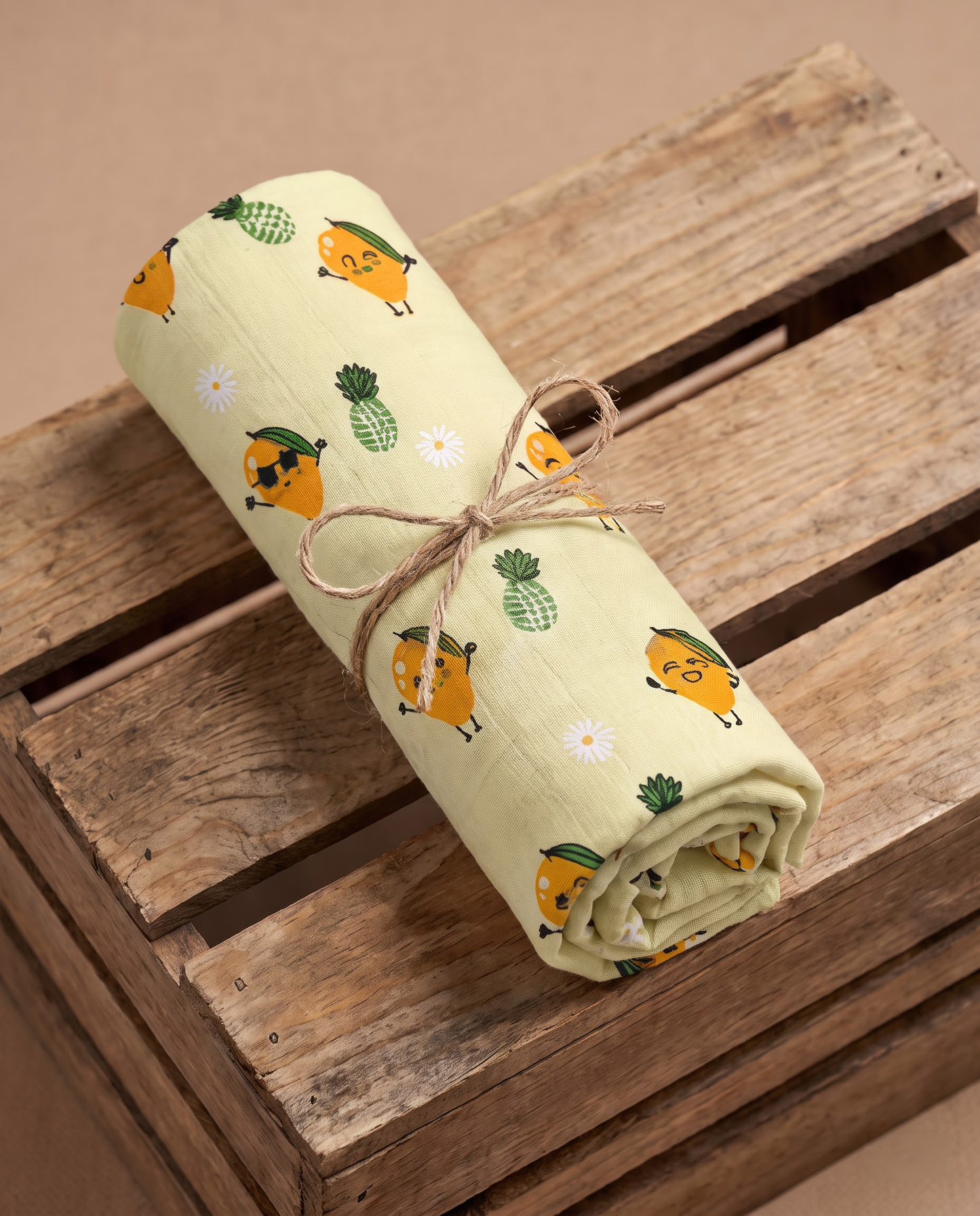 Mango Pineapple Muslin Swaddle Towel