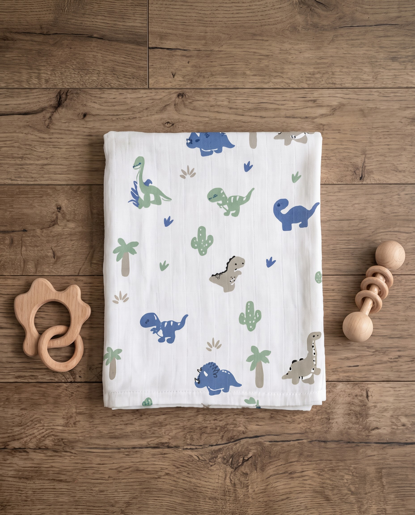 Dinosaur Muslin Swaddle Towel