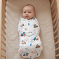 Construction Vehicles Muslin Swaddle Towel