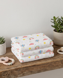 Rainbow Balloon Muslin Swaddle Towel