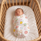 Donut Heart Muslin Swaddle Towel