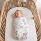 Elephant Rainbow Muslin Swaddle Towel