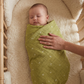 Olive Leaf Muslin Swaddle Towel