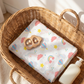 Rainbow Balloon Muslin Swaddle Towel