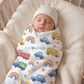 Cars Bus Rainbow Muslin Swaddle Towel