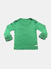 Girls T-Shirt (12 - 18 Months) - Green Ruffle Butts