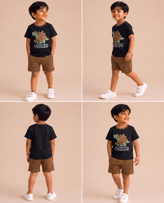 Stomp | Kids Printed Tee and Short