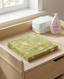 Olive Bunny Heart Muslin Swaddle Towel