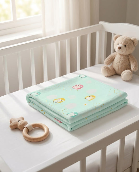 Penguin Muslin Swaddle Towel
