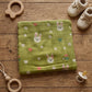 Olive Bunny Heart Muslin Swaddle Towel