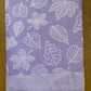 Lavender Base Leaf Print Jacquard Blankets