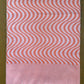 Orange Base Zig Zag Print Jacquard Blankets