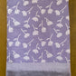 Lavender Base Lotus Print Jacquard Blankets