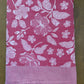 Red Base Flower Print Jacquard Blankets