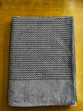 Black Zig Zag Print Single Cot Print