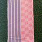 Violet & Red Lines Checked Print Bamboo Towel