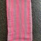 Red & Gray Stripe Bamboo Towel