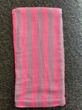 Red & Gray Stripe Bamboo Towel