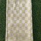 Light Green Checked Print Bamboo Towel