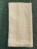 Light Green Stripe Print Bamboo Towel