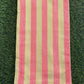 Red & Light Green Stripe Print Bamboo Towel