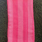 Red Base Stripe Print Bamboo Towel