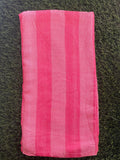 Red Base Stripe Print Bamboo Towel