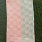 Red & Aqua Lines Checked Print Bamboo Towel