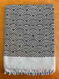 Gray Rainbow Print Jacquard Blankets