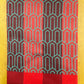 Red Brown Hexagon Print Jacquard Blankets