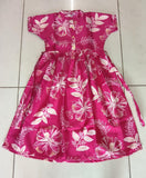Magenta Floral Kids Dress