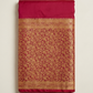 Maroon Gold Zari Border Saree folded view