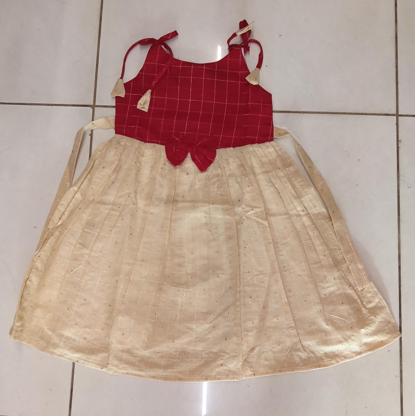 Red Gold Party Frock
