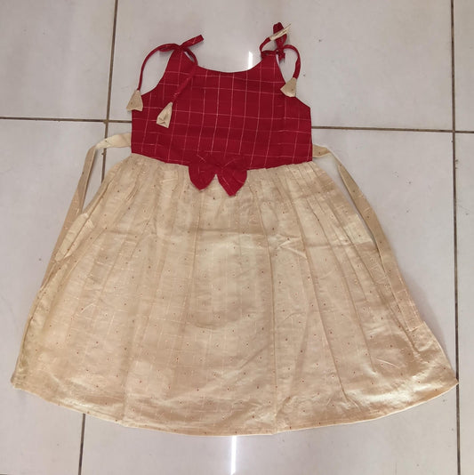 Red Gold Party Frock