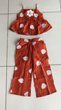 Rust Heart Top Pant Set